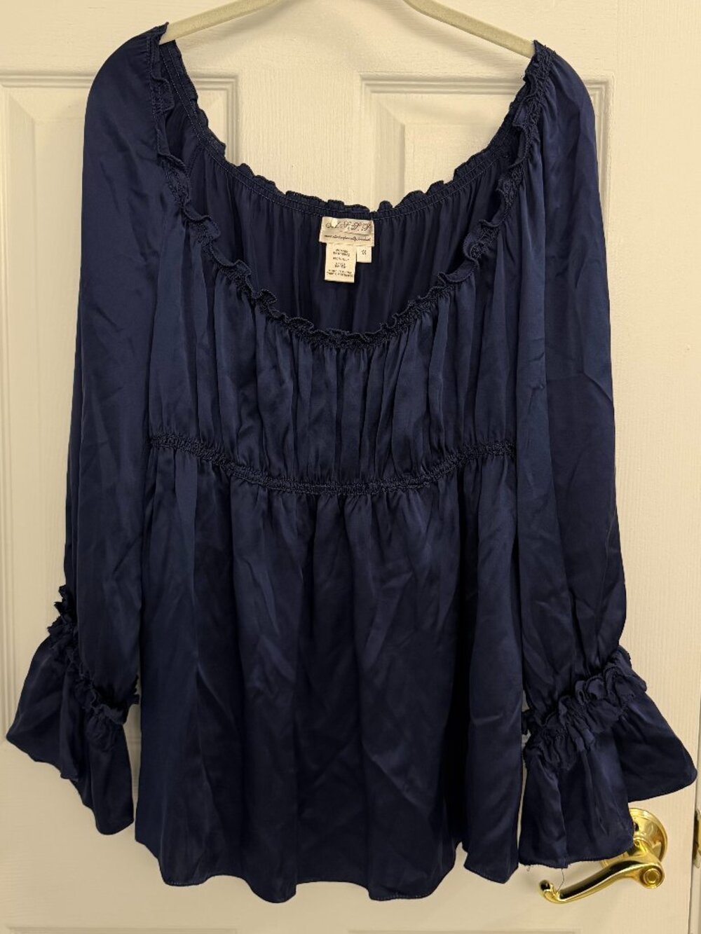 Max Studio Specialty Products Silk Peplum Blouse